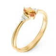 thumbnail image 3 of Birthstone Oval Ring with Shoulder Accents - Citrine (November), 3 of 5
