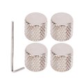 thumbnail image 2 of Electric Guitar Knob, Durable Aluminum Alloy Material 4pcs Electric Guitar Knobs Guitar Speed Control Knob, 1pc Hex Wrench For Guitar Instrument Lovers Black,Silver, 2 of 8