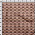 thumbnail image 3 of oneOone Georgette Viscose Fabric Chevron & Swirl Ikat Printed Craft Fabric BTY 42 Inch Wide, 3 of 4