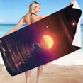 thumbnail image 2 of Microfiber Beach Towel 30x60 Inch, Lightweight Sandproof Beach Blanket, Quick-Dry Colorful Bath Towel, Multi-Purpose for Travel, Swimming Pool, 250g, Soft & Durable for All Seasons, 2 of 4