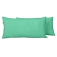 thumbnail image 1 of VargottamIndoor/OutdoorPolyester FabricLumbarPillowCover,All-Weather Waterproof Rectangular Cushion Case for Patio Furniture,12" x 18"Set of 2-Aquamarine, 1 of 7