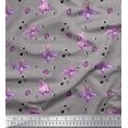 thumbnail image 1 of Soimoi Modal Satin Fabric Check,Spider & Bat Kids Print Fabric by The Yard 42 Inch Wide, 1 of 3