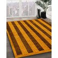 thumbnail image 2 of Ahgly Company Tapis d'Intérieur Carrés Abstraits Rouges Abstraits pour Aire, 6 Pieds Carré, 2 of 6