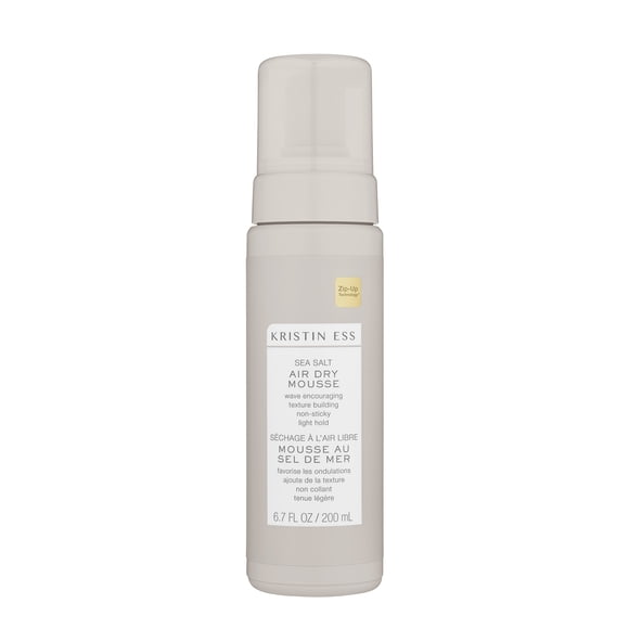 Kristin Ess Sea Salt Air Dry Mousse, Weave Booster, Natural Texture, Light Hold
