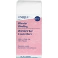 thumbnail image 1 of UNIQUE Blanket Binding, White, 52 mm (2.05 in) × 4.35 m (4.76 yd), Satin Polyester, 1 of 7