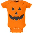 thumbnail image 1 of Halloween Jack-O-Lantern Face Baby One Piece, 1 of 1