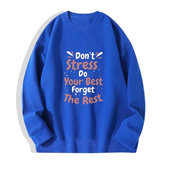 2023 Chandail de Mode pour Femmes Rabais de 50 % Liquidation Femme Mode Imprimé Col Rond Manches Longues Chandails Sans Capuche T-Shirt Hauts Amples Blouse