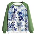 thumbnail image 3 of Sweat-shirts à Col Rond pour Femmes Pull-Over Décontracté Imprimé Floral Ample Sweat-Shirt Doux Automne Vêtements de Mode, 3 of 3