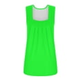 thumbnail image 4 of Timegard Womens Tank Tops Solid Color Square Neck Pleated Sleeveless Dressy Casual Tunic Top Basic Tee, 4 of 6