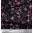 thumbnail image 3 of Soimoi Rayon Fabric Dot & Butterfly Printed Craft Fabric by The Yard 56 Inch Wide, 3 of 3