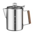 thumbnail image 1 of Coffee Percolators Stovetop for Camping, Percolator Coffee Pot Stainless Steel Coffee Maker Camping Outdoors Home 9 Cup, 1 of 6