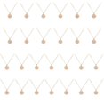 thumbnail image 4 of Collier Pendentif Rond en Forme de Pièce Alphabet Disque Chaîne de Cou Collier Chandail Femme Fille Cadeau Femme Bijoux, 4 of 9