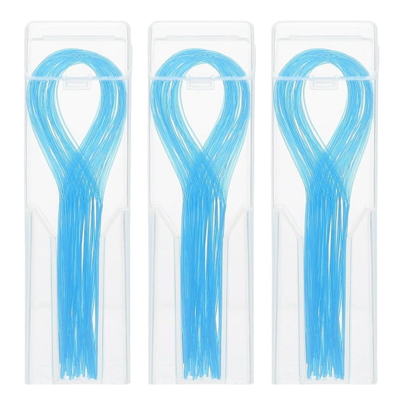 MesaSe 150 Pcs Toothpicks Floss Glide Braces Flossers Dental Hygiene Tool Nylon for Home Threaders