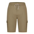 thumbnail image 4 of Weiqiqre Shorts Men Linen Shorts Casual Drawstring Summer Beach Shorts, 4 of 6