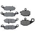 thumbnail image 1 of KMG Front + Rear Brake Pads Compatible with 1995-1997 Kawasaki GPz 1100 - Non-Metallic Organic NAO Brake Pads Set, 1 of 4