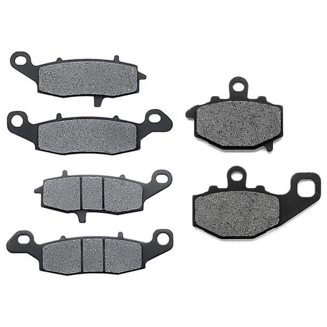 KMG Front + Rear Brake Pads Compatible with 1995-1997 Kawasaki GPz 1100 - Non-Metallic Organic NAO Brake Pads Set