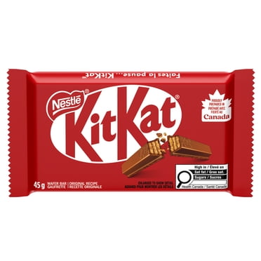 KITKAT 4-Finger Wafer Bar, Crispy Wafers Enrobed in Smooth Milk Chocolate