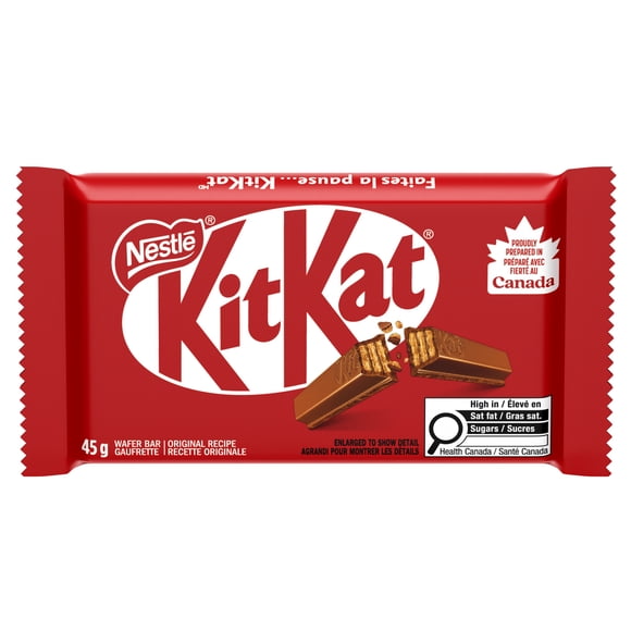 KITKAT 4-Finger Wafer Bar, Crispy Wafers Enrobed in Smooth Milk Chocolate