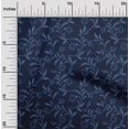thumbnail image 2 of oneOone Velvet Blue Fabric Floral Craft Projects Decor Fabric Printed By The Yard 58 Inch Wide, 2 of 5