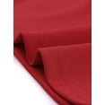 thumbnail image 5 of INSPIRE CHIC Robe de Bureau Élégante pour Femme, Encolure Cœur, Robe Crayon Moulante Ceinturée, L Rouge, 5 of 5