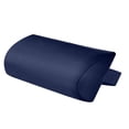 thumbnail image 3 of DOLITY Lounge Chair Lunch Break Folding Wicker Chair Sponge Pillow Navy Blue, 3 of 4