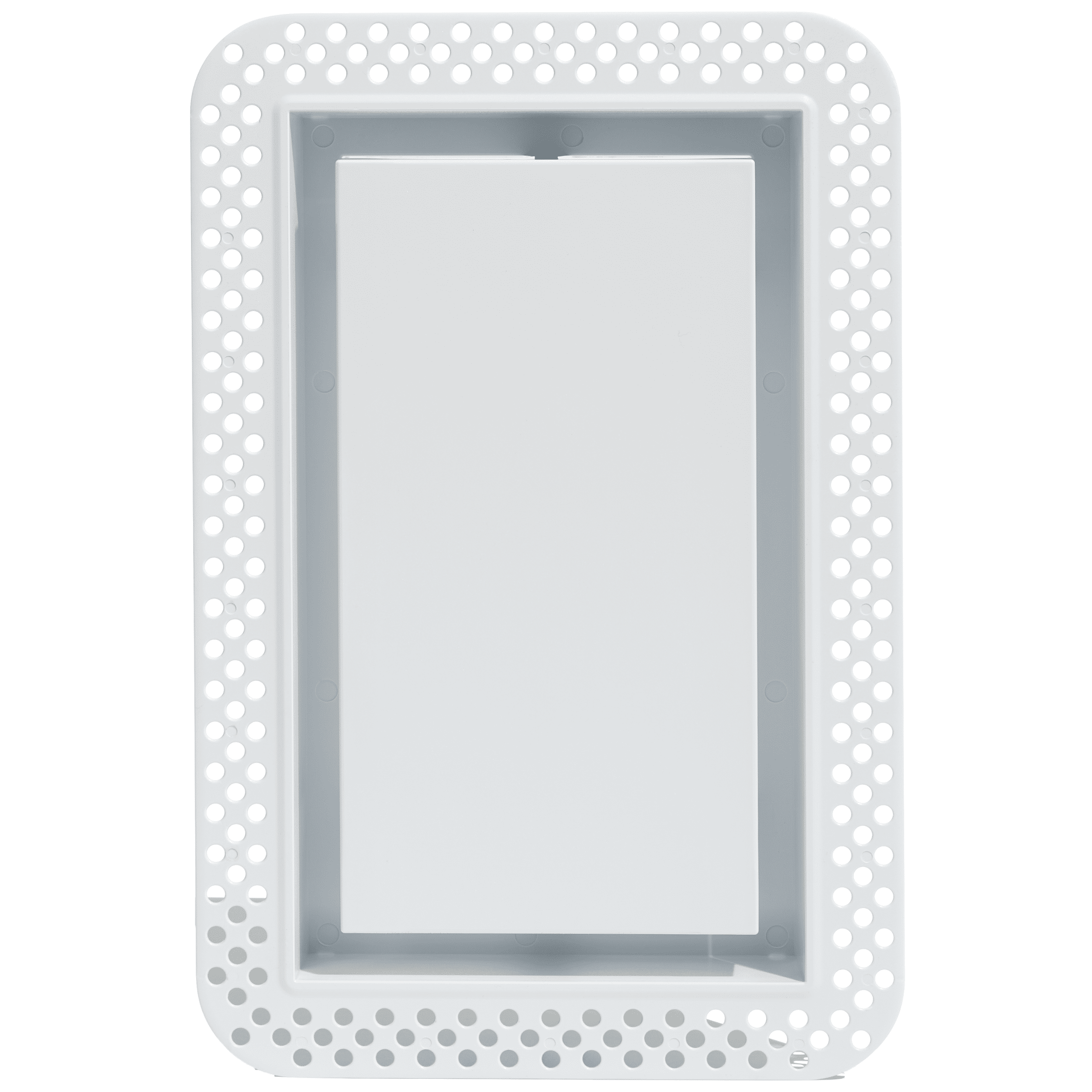 Fittes Flush Wall Vent [Lite], Minimalist ABS Plastic HVAC Air Return Register Cover, Customizable Modern Airflow Solution for Home or Ceiling, Pro Install – 8"x14" – Cotton White
