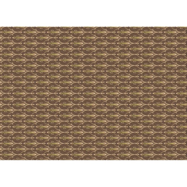 Ahgly Tapis Rectangulaire Lavable en Machine Intérieur Transitionnel Bronze Brun, 7 Pieds x 9 Pieds