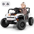 thumbnail image 1 of Gymax 12V Kids Ride on Truck w/Parental Remote 3 Speeds & Reverse Forward Function White, 1 of 9