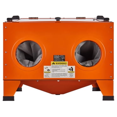 KFFKFF Armoire de Sablage de 25 Gallons, Sableuse de Comptoir Réglable 40-120 Psi, Sableuse en Acier Durable avec Pistolet de Sablage et 4 Embouts en Céramique pour Éliminer la Peinture, les Taches