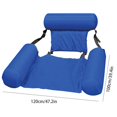 thumbnail image 2 of Inflatable Floating Row Backrest Inflatable Floating Bed Durable Portable Water Recreation Lounge Chair, 2 of 8