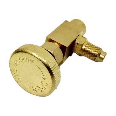 DURACOOL® Pro Brass Can Tapper 1/2" F Acme for DURACOOL Cans. 1/4" M Flare joins to 1/4'' F SAE Hose End. Vehicle A/C Systems .