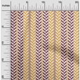 thumbnail image 1 of oneOone Tissu Popeline de Coton Rayé & Tissu Imprimé Géométrique Chevrons par la Cour 42 Pouces de Large, 1 of 1