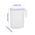 thumbnail image 4 of Cagogo under $5 2Pcs Cold Water Pitcher, Large Capacity Cold Water Pitcher, Plastic Beverage Dispenser Summer Heat Resistant Fruit Tea Infuser, Ice Water Cooler Pitcher With Filter, 4 of 9