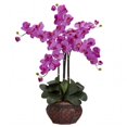 thumbnail image 1 of Phalaenopsis w/Decorative Vase Silk Flower Arrangement, 1 of 5