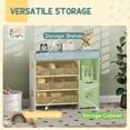 thumbnail image 4 of Qaba Toy Storage Organizer with 9 Removable Boxes, Kids BookShelf, White, 4 of 10