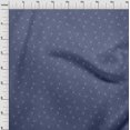 thumbnail image 4 of oneOone Georgette Viscose Medium Blue Fabric Retro Popcorn Craft Projects Decor Fabric Printed By The Yard 42 Inch Wide, 4 of 5