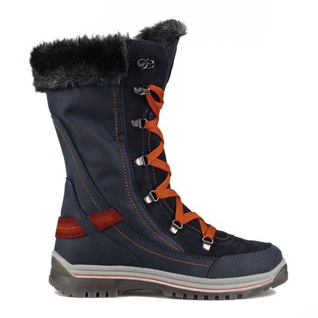 Santana Canada Bottes d'Hiver Micah pour Femmes en Bleu Marine Rouille, 9 US