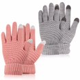 thumbnail image 2 of braveheart 2a Of Tablet Experience With Touch Screen Gloves Suitable For All Kinds Grey+Pink, 2 of 6