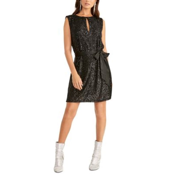 Rachel Rachel Roy Robe de Cocktail Sans Manches à Paillettes pour Femmes