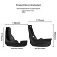 thumbnail image 5 of 4 Pcs Rabats de Boue pour Mazda 3 Bm Bn Axela Hatchback 2014-2018, 5 of 5