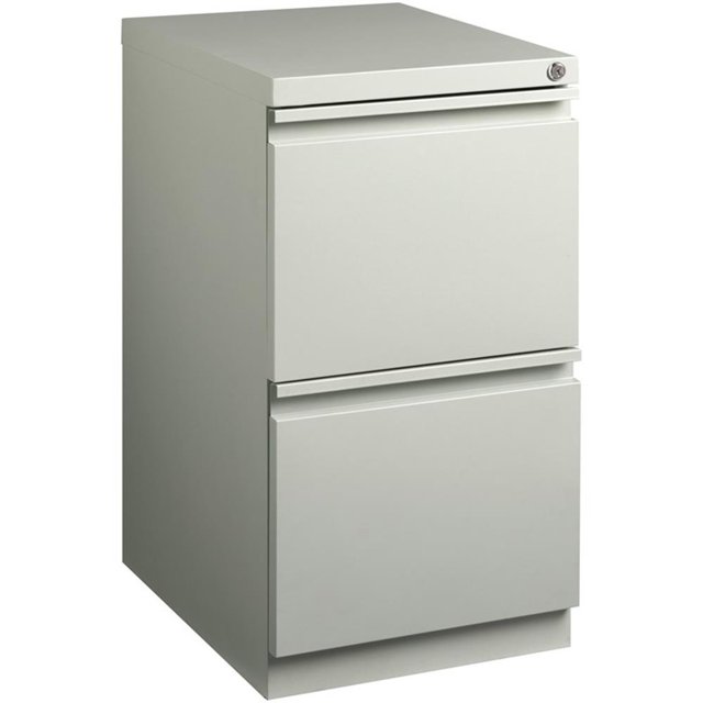 Scranton & Co Classeur Mobile en Acier Inoxydable à 2 Tiroirs, Gris Pâle