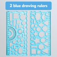 thumbnail image 1 of Feltree 1. Geometric Ruler. Versatile Drawing 3. Multifunctional Protractor Set 4. Elementary School Student's Measuring Kit 5. Transforming Ruler Tool, 1 of 8
