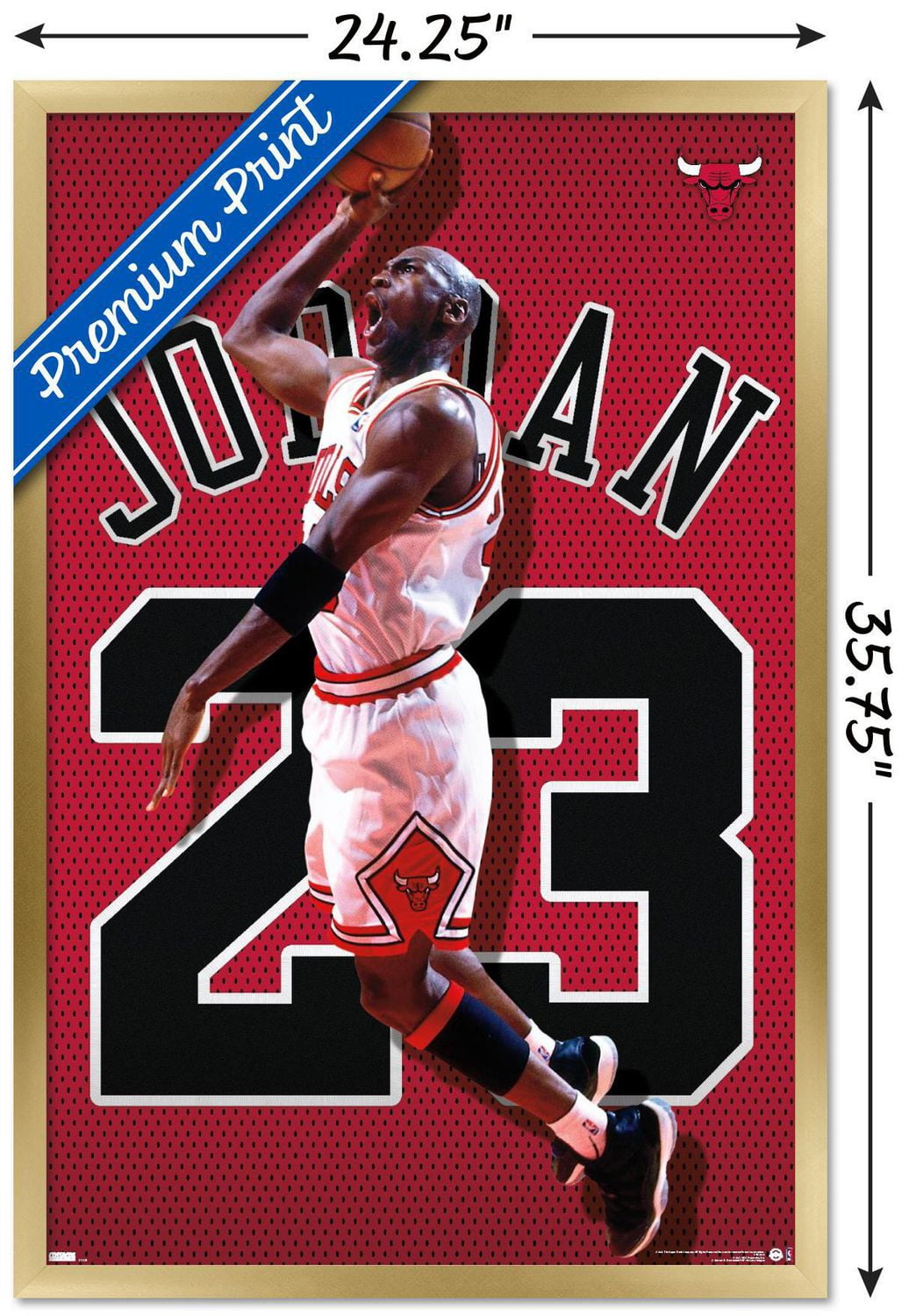 Michael Jordan - Jersey Wall Poster