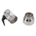 thumbnail image 4 of Moka Pot, Classic Italian Style Glass Moka Pot Stainless Steel Heat  Italian Coffee Maker For Home And Cafe, 4 of 8