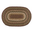 thumbnail image 2 of VHC Marques Rustique Table Cuisine Cabine de Thé en Jute Texturé Rayé Décor de Table Ovale, Set de Sets de Table 12x18, Vert, 2 of 4