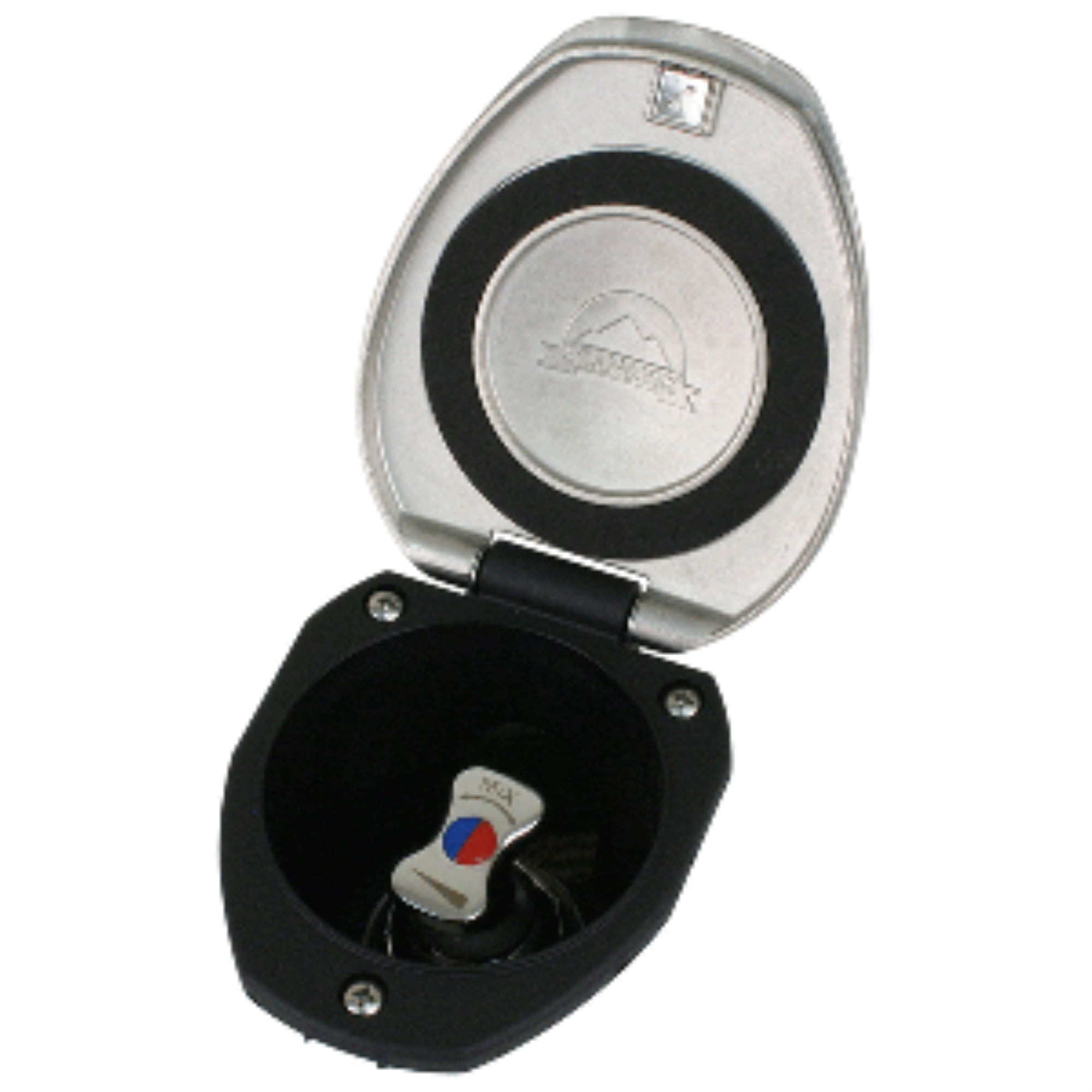 SCANDVIK RECCESED T HANDLE MIXER SS W/ BLACK CUP