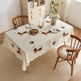 thumbnail image 3 of Nappe Rectangulaire 55.1 Po x 39.4 Po Polyester Lavable Antipoussière Résistante aux Plis pour Repas Intérieurs Extérieurs Restaurants Pique-Niques Déco de Ferme, 3 of 6