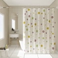thumbnail image 2 of Sentmoon Rideaux de Douche en Tissu pour Salle de Bain Salle de Bain Rideau de Douche Épaissi Rideau de Douche Imperméable Ensemble de Tringle de Rideau de Douche Tissu Imperméable Sans Perçage Rideau de Séparation de Salle de Bain pour Salle de Bain et Douche, 2 of 7