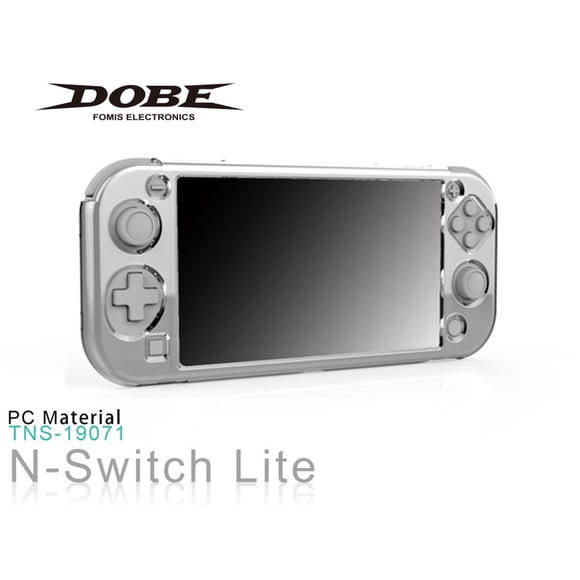 Nintendo Switch Lite Crystal Clear Protective Case - Anti-Scratch Shockproof Hard Shell Cover with Non-Slip Grip for Switch Mini, Slim Fit Transparent Protector