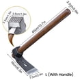 thumbnail image 1 of Pickaxe for Digging Small Hoe Ice Adze Adze Planer Adze Tool Digging Pickaxe Fishing Digging Shoots Farming Tools Outdoor Hoe Ice Fishing Lights, 1 of 2